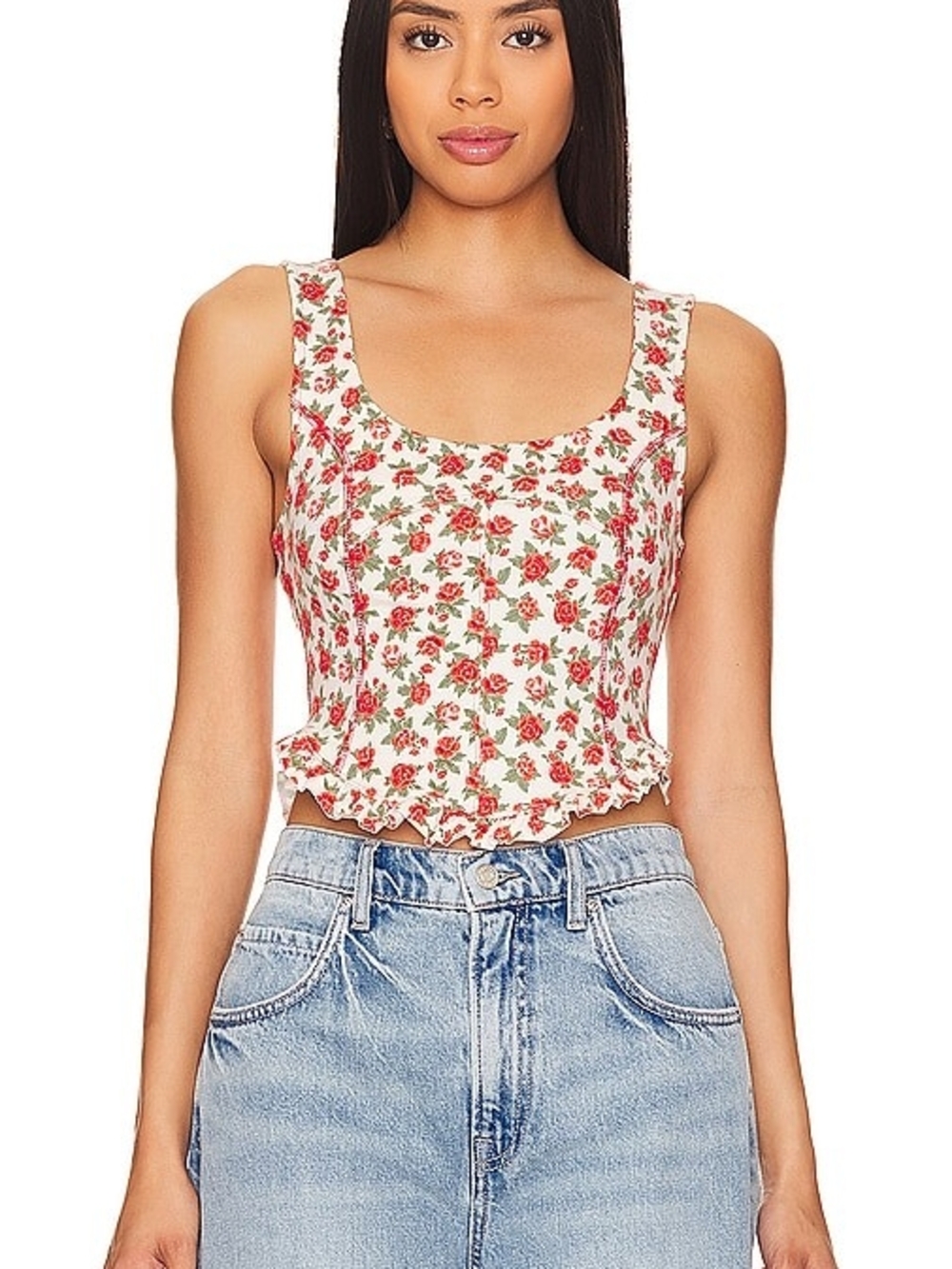 Taylor Swift's Free People Rose Print Tank